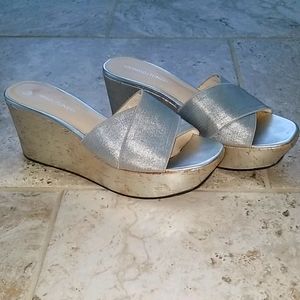 Donald J Pliner cork wedges